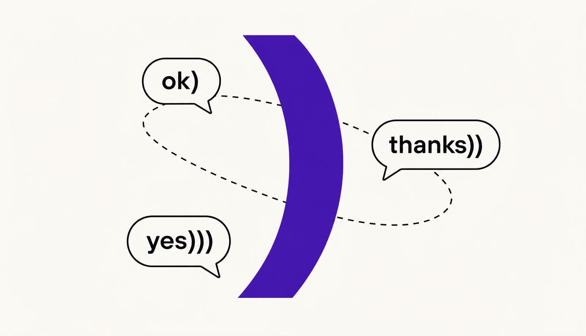 What Does ")" Mean in Chat? The Bracket Smiley, Explained